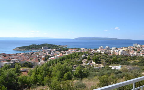 Makarska 592: Himmel, Ejendom, Hav, Stad, Kyst, Ferie, Turisme, City, Horisont, Ejendom