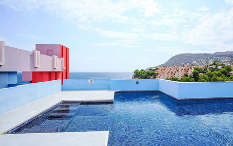 Calpe Calp 914: Blå, Lejlighed, Urban Design, Altan, Svømmepøl, Hotel, Udvej, Penthouselejlighed