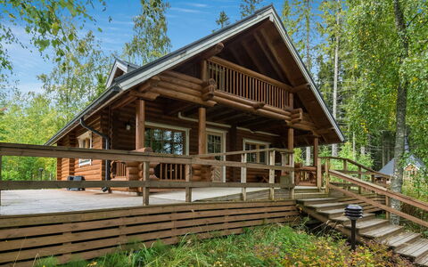 Koivuranta: Træ, Sommerhus, Veranda, Sidespor, Hjem, Hus, Bjælkehytte, Tag, Hårdttræ, Planke