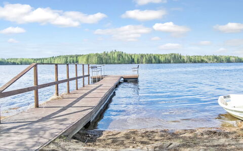 Korpilahti: Blå, Vand, Dok, Boardwalk, Mole, Bank, Sø, Planke, Walkway, Reservoir