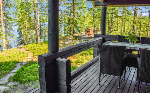Kalliokoto: Træ, Sommerhus, Bjælkehytte, Skov, Skur, Garden Bygninger, Lærk, Woodland, Bejdse