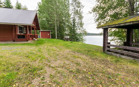 Haaparanta: Træ, Sommerhus, Bjælkehytte, Skov, Skur, Garden Bygninger, Lærk, Woodland, Bejdse