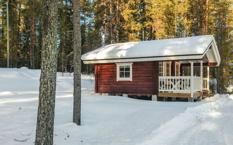 Ylikitkajärvi, Kesäkumpu: Træ, Sommerhus, Bjælkehytte, Skov, Skur, Garden Bygninger, Lærk, Woodland, Bejdse