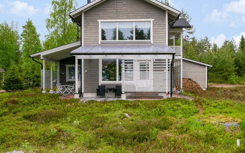 Paltamon Golfhovi a (Sis. 2 Golf Pelioikeutta): Træ, Sne, Vinter, Sommerhus, Fryser, Hjem, Bjælkehytte, Lærk, Sidespor