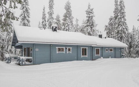 Uolevintie 39B: Træ, Sne, Sommerhus, Vinter, Tag, Hjem, Fryser, Bjælkehytte, Sidespor, Hældning