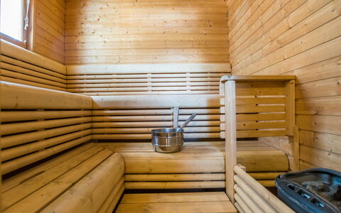 Vuosselinhovi F: Træ, Sommerhus, Bjælkehytte, Skov, Skur, Garden Bygninger, Lærk, Woodland, Bejdse