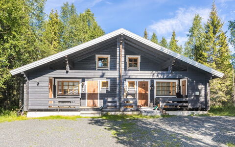 Ruka-Linkki 3A: Træ, Sne, Sommerhus, Vinter, Tag, Hjem, Fryser, Bjælkehytte, Sidespor, Hældning