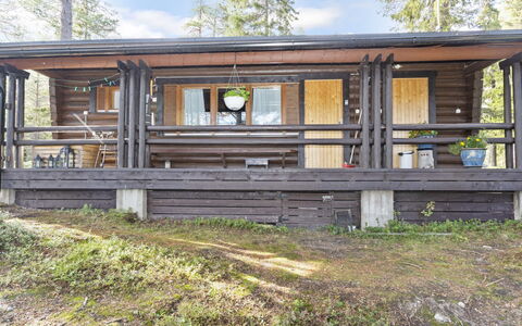 Kesäranta 2: Træ, Veranda, Sommerhus, Hårdttræ, Bjælkehytte, Dæk, Sidespor, Bejdse, Planke, Garden Bygninger