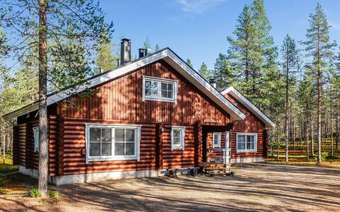 Kiepinkulma a: Træ, Sommerhus, Bjælkehytte, Skov, Skur, Garden Bygninger, Lærk, Woodland, Bejdse