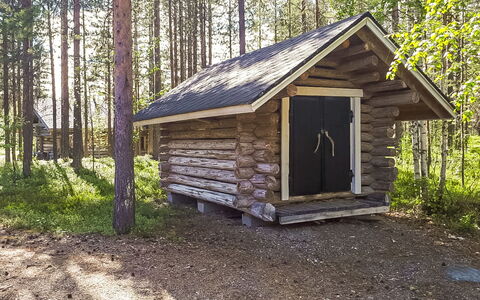Levintähkä B: Træ, Sommerhus, Bjælkehytte, Skov, Skur, Garden Bygninger, Lærk, Woodland, Bejdse