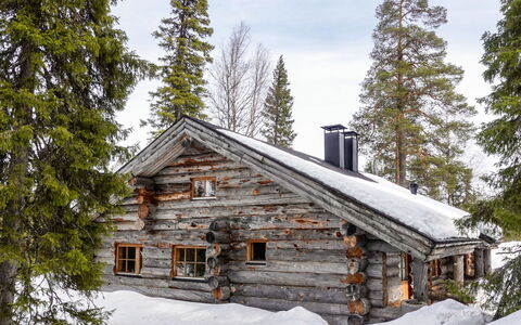 Kelo-Ville: Træ, Sne, Vinter, Sommerhus, Fryser, Hjem, Bjælkehytte, Lærk, Sidespor