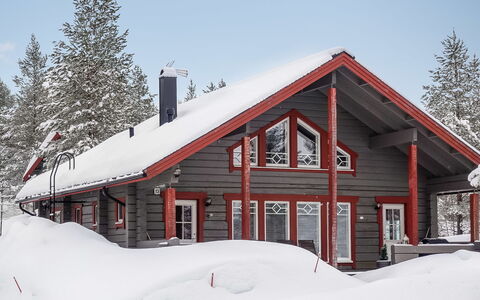 Kerkänperä: Træ, Sne, Vinter, Sommerhus, Fryser, Hjem, Bjælkehytte, Lærk, Sidespor