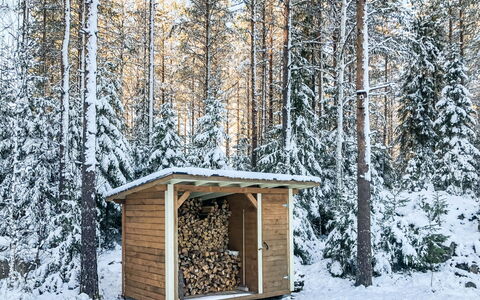 Inkeri: Træ, Sne, Vinter, Sommerhus, Fryser, Hjem, Bjælkehytte, Lærk, Sidespor