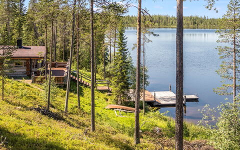 Karhulinna: Træ, Sommerhus, Bjælkehytte, Skov, Skur, Garden Bygninger, Lærk, Woodland, Bejdse