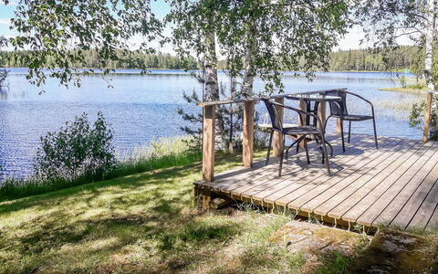 Rantala: Træ, Sommerhus, Bjælkehytte, Skov, Skur, Garden Bygninger, Lærk, Woodland, Bejdse