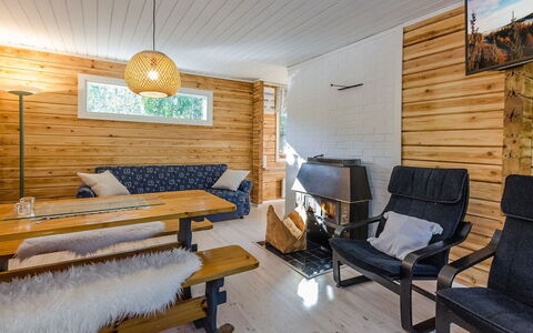 Koskenniska, Vaikon Loma 1: Træ, Sommerhus, Bejdse, Hårdttræ, Bjælkehytte, Planke, Loft, Naturmateriale, Tømmer, Garden Bygninger