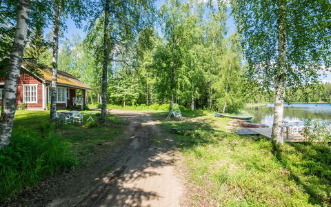 Liinaranta: Træ, Bank, Sommerhus, Landdistrikt, Sø, Afspejling, Reservoir, Dam