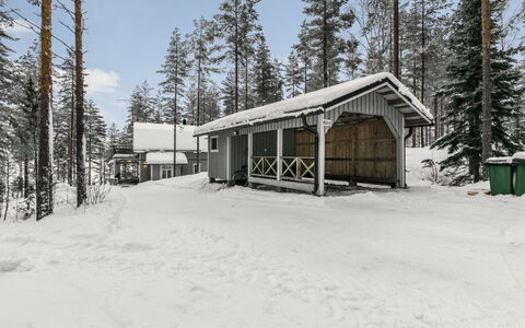 Eemilin Huvila: Træ, Vinter, Sne, Hjem, Sommerhus, Fryser, Sidespor, Bjælkehytte, Is