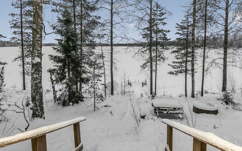 Eemilin Huvila: Træ, Vinter, Sne, Hjem, Sommerhus, Fryser, Sidespor, Bjælkehytte, Is