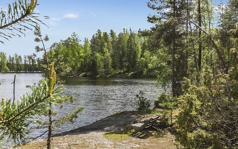 Eemilin Huvila: Træ, Vinter, Sne, Hjem, Sommerhus, Fryser, Sidespor, Bjælkehytte, Is