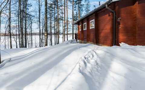 2233.: Træ, Sne, Vinter, Sommerhus, Fryser, Hjem, Bjælkehytte, Lærk, Sidespor