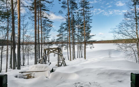 2233.: Træ, Sne, Vinter, Sommerhus, Fryser, Hjem, Bjælkehytte, Lærk, Sidespor