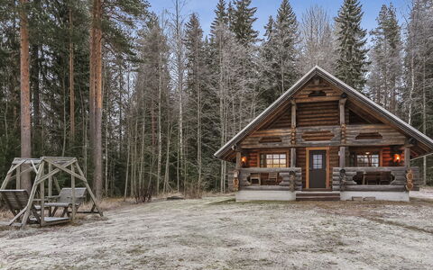 Aurinkoniemi: Træ, Sne, Vinter, Sommerhus, Fryser, Hjem, Bjælkehytte, Lærk, Sidespor
