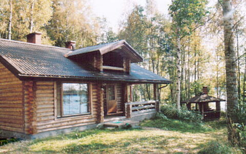 Hepolehto: Træ, Sommerhus, Bjælkehytte, Skov, Skur, Garden Bygninger, Lærk, Woodland, Bejdse