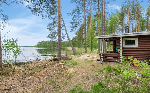 Aurinkoranta: Træ, Sommerhus, Bjælkehytte, Skov, Skur, Garden Bygninger, Lærk, Woodland, Bejdse