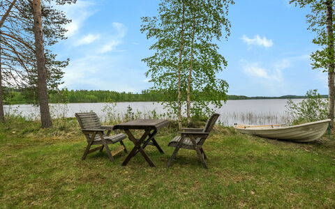 Aurinkoranta: Træ, Sommerhus, Bjælkehytte, Skov, Skur, Garden Bygninger, Lærk, Woodland, Bejdse