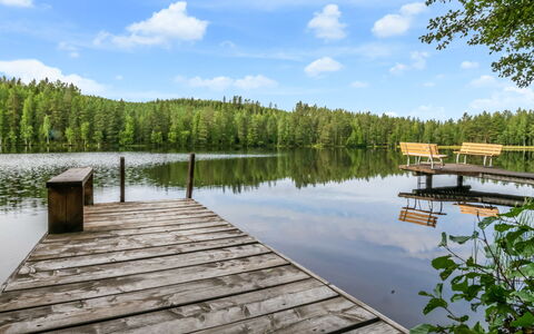 Sarvitupa: Træ, Sommerhus, Bjælkehytte, Skov, Skur, Garden Bygninger, Lærk, Woodland, Bejdse