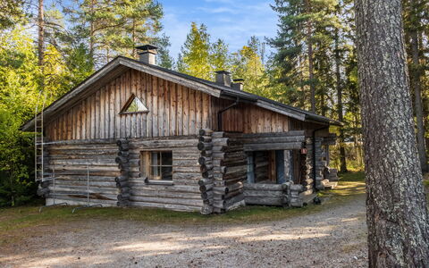 Vuokatinportti A7 Susiportti: Træ, Sne, Vinter, Sommerhus, Fryser, Hjem, Bjælkehytte, Lærk, Sidespor