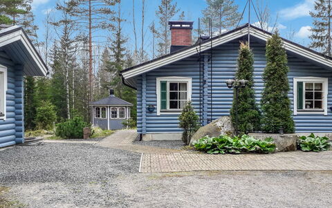 Kiimalammi: Træ, Hus, Hjem, Sommerhus, Busk, Sidespor, Tag, Have, Lærk