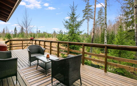 Mäntymäki: Træ, Vinter, Sne, Hjem, Sommerhus, Fryser, Sidespor, Bjælkehytte, Is