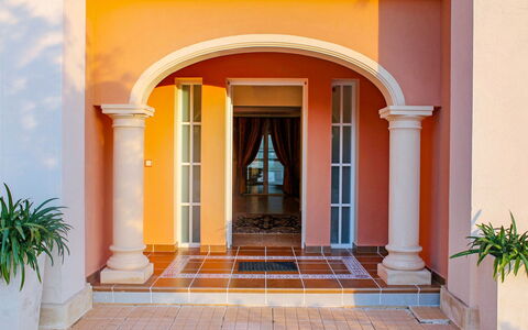 Villa Orquideas: Plante, Ejendom, Dør, Orange, Træ, Skygge, Væg, Ejendom, Facade