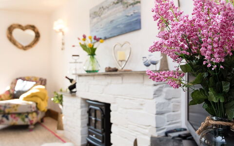 Thrift Cottage: Plante, Blomst, Blomsterkrukke, Billedramme, Bygning, Stueplante, Indretning, Træ, Hus, Stue
