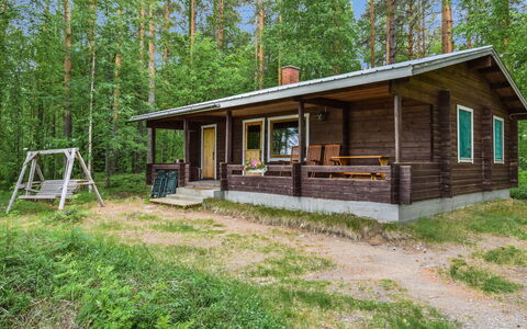 Mäntyranta: Træ, Sommerhus, Bjælkehytte, Skov, Skur, Garden Bygninger, Lærk, Woodland, Bejdse