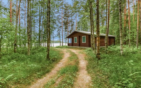 Mäntyranta: Træ, Sommerhus, Bjælkehytte, Skov, Skur, Garden Bygninger, Lærk, Woodland, Bejdse
