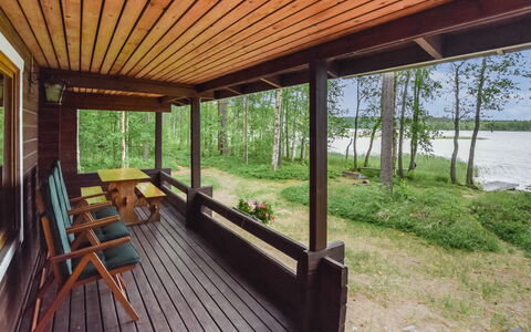 Mäntyranta: Træ, Sommerhus, Bjælkehytte, Skov, Skur, Garden Bygninger, Lærk, Woodland, Bejdse