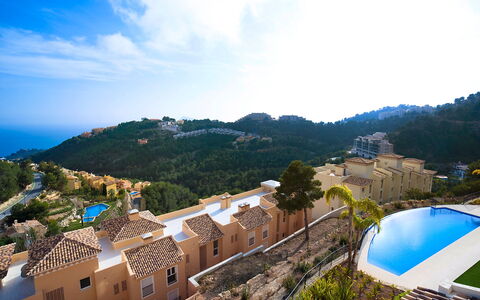 Altea 49: Ejendom, Svømmepøl, Bakke, Tag, Azure, Boligområde, Hjem, Hill Station, Landsby, Estate