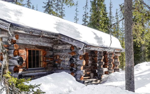 Luostonseita 3: Træ, Sne, Sommerhus, Vinter, Tag, Hjem, Fryser, Bjælkehytte, Sidespor, Hældning