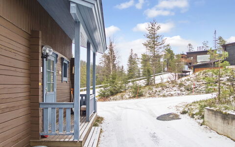 Rukan Vaarala 2 C 3: Sne, Træ, Vinter, Sommerhus, Hus, Tag, Hjem, Fryser, Bjælkehytte, Kvist