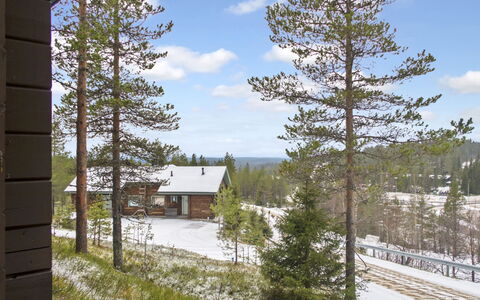 Rukan Vaarala 2 C 3: Sne, Træ, Vinter, Sommerhus, Hus, Tag, Hjem, Fryser, Bjælkehytte, Kvist