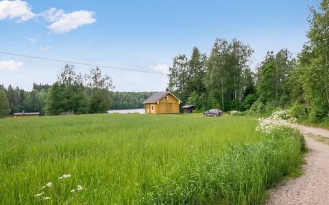 Ahvenranta: Træ, Bank, Hus, Sommerhus, Sø, Dam, Skov, Bjælkehytte