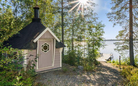 Kärkiniemi: Træ, Vinter, Sne, Hjem, Sommerhus, Fryser, Sidespor, Bjælkehytte, Is