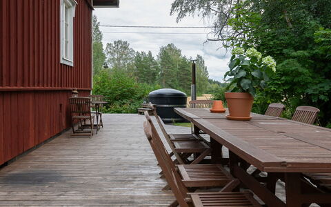 Virtaan Väentupa: Træ, Vinter, Sne, Hjem, Sommerhus, Fryser, Sidespor, Bjælkehytte, Is