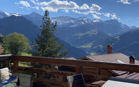 Chalet Weitblick: Himmel, Bjerg, Sky, Træ, Highland, Træ, Landskab, Bjergrige Landskabsformer, Tag