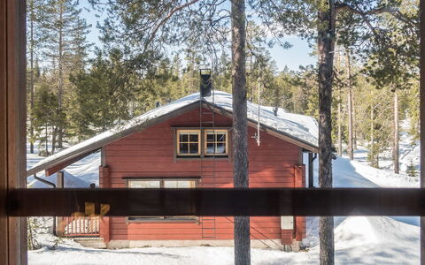 Katajarinne B: Sne, Træ, Vinter, Sommerhus, Hus, Tag, Hjem, Fryser, Bjælkehytte, Kvist