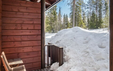 Katajarinne B: Sne, Træ, Vinter, Sommerhus, Hus, Tag, Hjem, Fryser, Bjælkehytte, Kvist