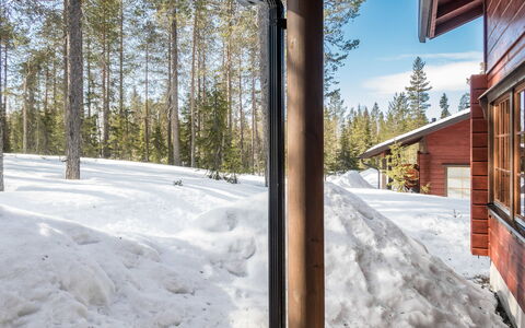 Katajarinne B: Sne, Træ, Vinter, Sommerhus, Hus, Tag, Hjem, Fryser, Bjælkehytte, Kvist